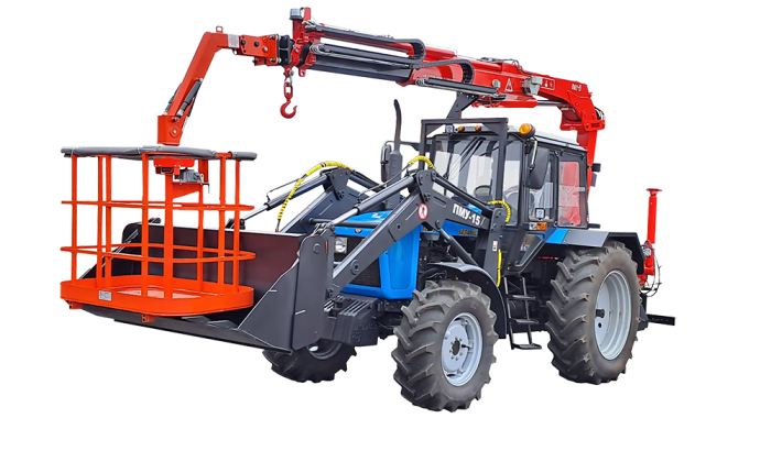 Установка манипуляторов на тракторы